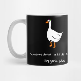 Silly goose juice (white font) Mug